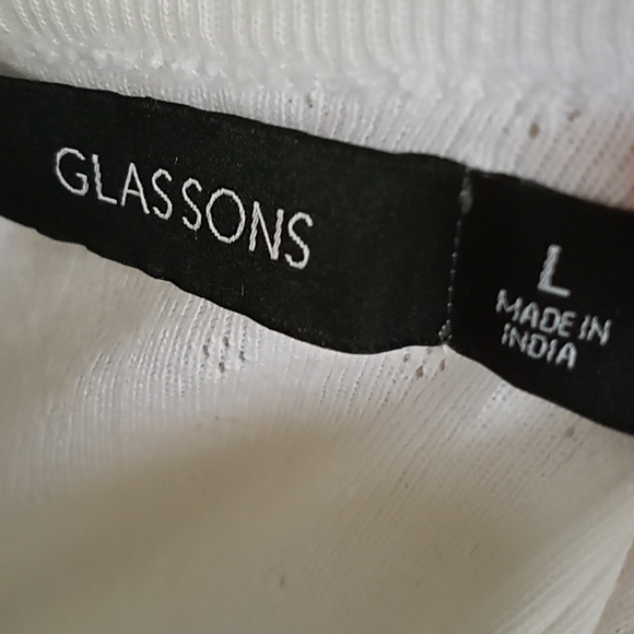 Glassons white crop top size L - Picture 4 of 4